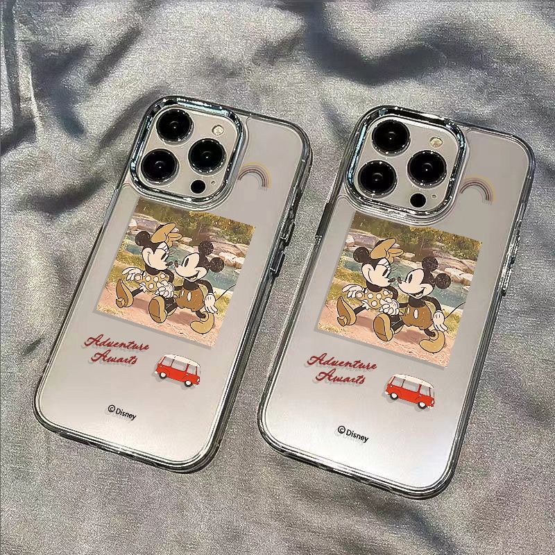 ✅Ốp Điện Thoại Dẻo Họa Tiết Hoạt Hình Mickey Minnie Dễ Thương Chống Sốc Cho Iphone 7max plus 14pro 8iPhone12 11 13