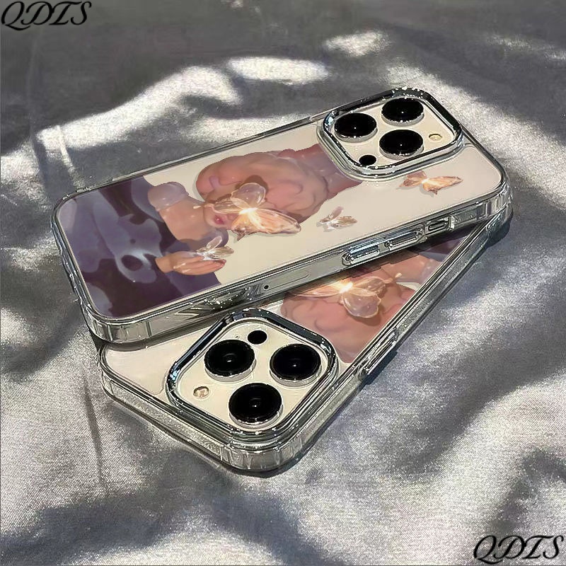 ✅Ốp Điện Thoại Mềm Chống Sốc Họa Tiết Bướm Đơn Giản Cho Iphone 13 / 7In Style plus118 14pro maxxs 12 R5GS