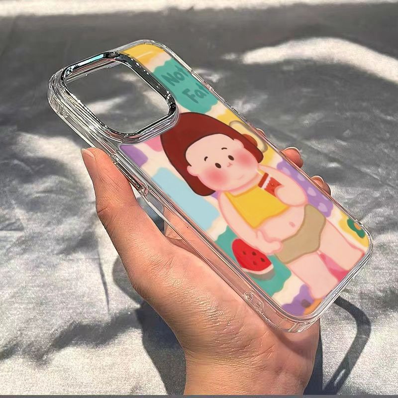 ✅Ốp Điện Thoại Mềm Chống Sốc Hình Cô Gái 8In Style 7 Fat Cho Iphone 11max 14Promax 12 / 13xs B6NF