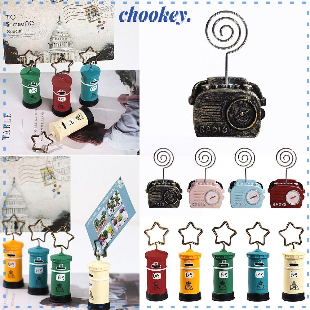 CHOOKEY Bìa Kẹp Ảnh Trang Trí Sáng Tạo Cho Bữa Tiệc