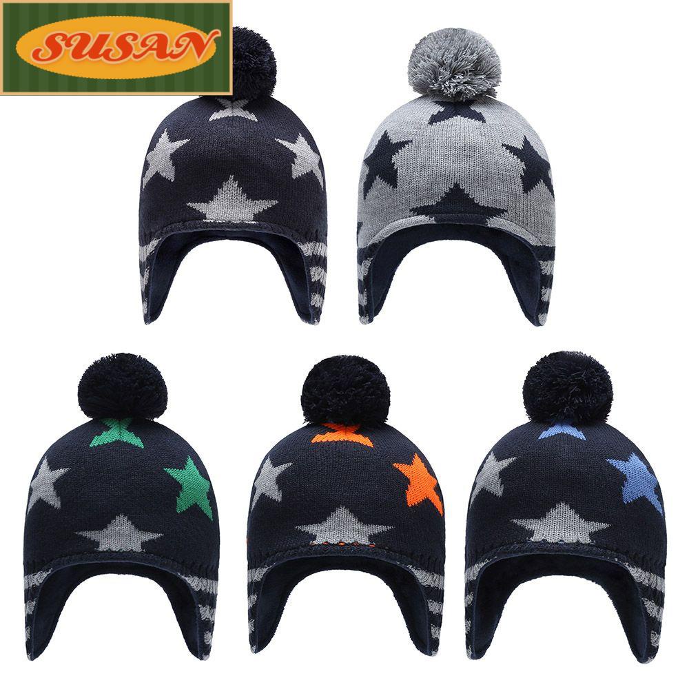 Mũ Len Beanie Đính Ngôi Sao Thời Trang Cho Bé