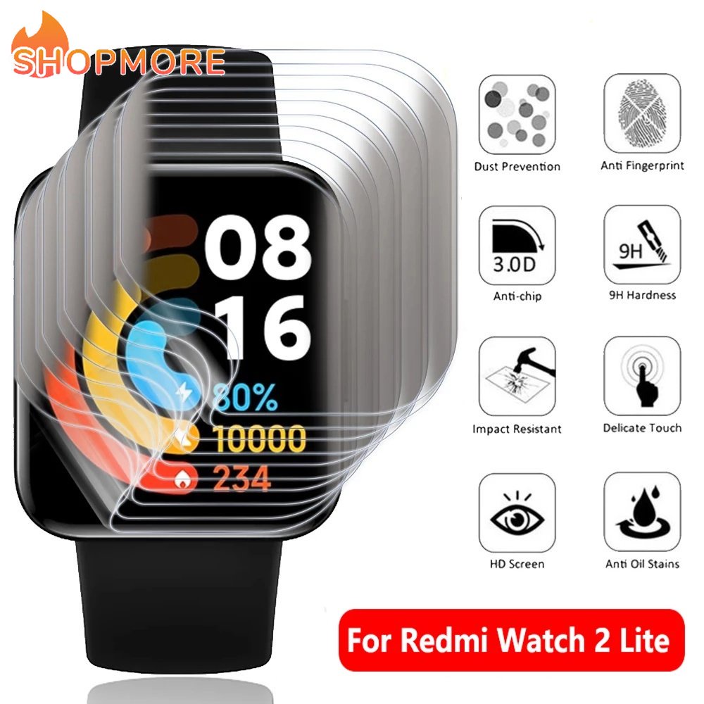 Kính Cường Lực Hydrogel Mềm Bảo Vệ Toàn Màn Hình Chống Trầy Xước Cho Xiaomi Redmi Watch 2 Lite