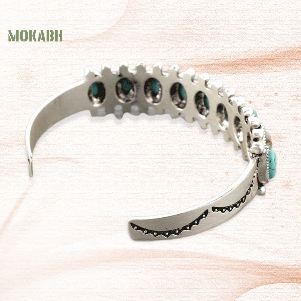 Vòng Đeo Tay Dạng Mở Mạ Điện Không Phai Phong Cách Bohemian Thời Trang Cho Nữ