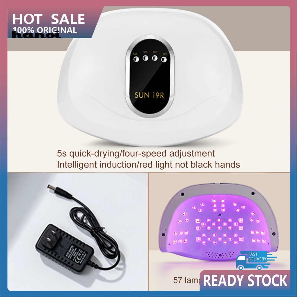 Đèn LED Hong Khô Móng Tay 57 Bóng UV 150W Cảm Biến Tự Động Nhanh Khô Dành Cho Mọi Gel