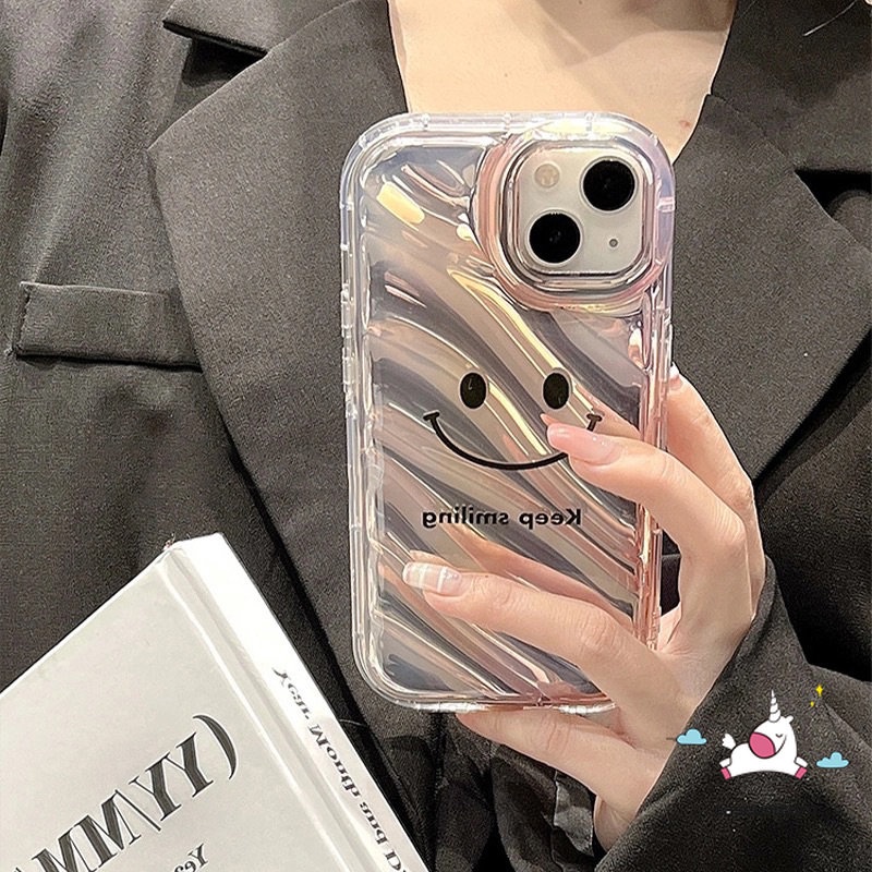 Ốp Điện Thoại Dẻo Màu Laser Hình Mặt Cười 3D Cho IPhone 7Plus XR 7 8 6 6S Plus 11 13 14 12 Pro MAX X XS MAX SE 2020