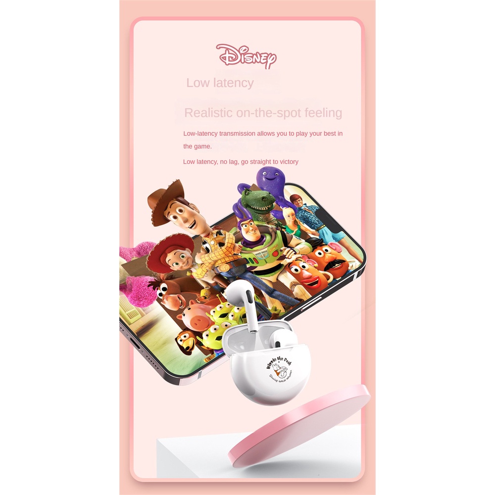 Tai nghe tương thích Bluetooth của Disney Joint Fx-909 Winnie The Pooh True Wireless Tws Nhỏ và Dễ thương Hàng chính hãng có giá trị cao