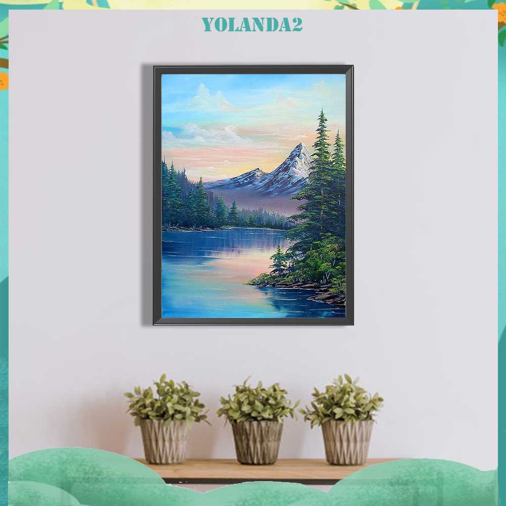 Tranh Đính Đá Kim Cương Toàn Bộ 5D DIY Hình Vẽ Phong Cảnh Trang Trí Nhà Cửa