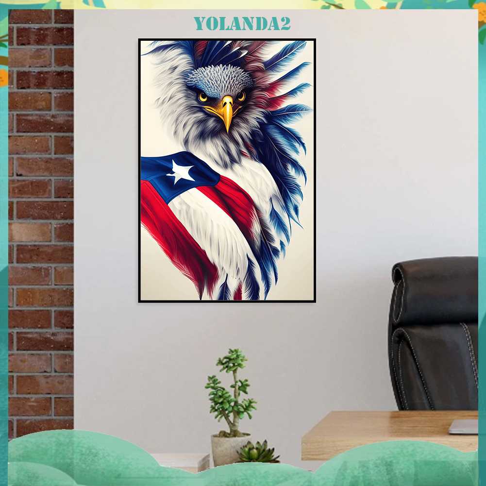 Tranh Đính Đá Kim Cương Toàn Bộ 5D DIY Hình Chim Đại Bàng