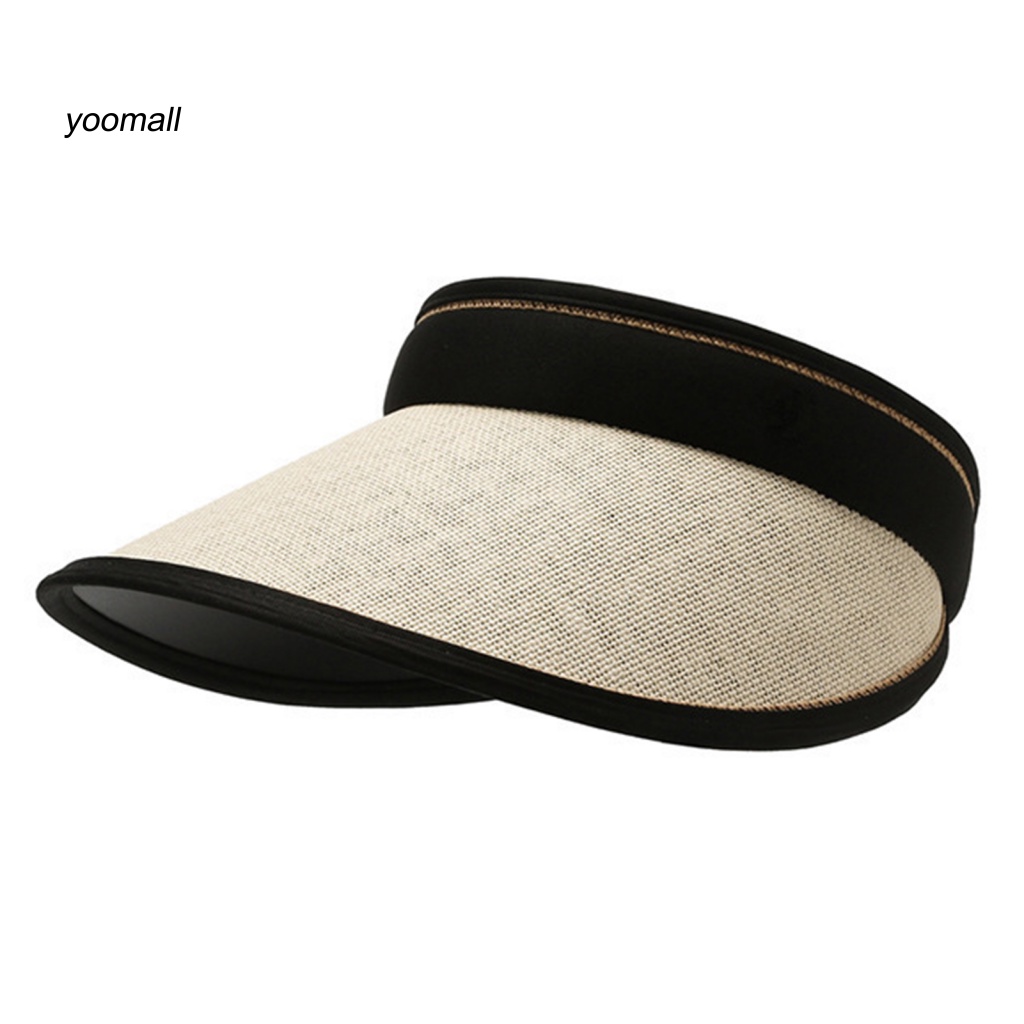 Mũ Rộng Vành Hở Chóp Chống Nắng Màu Sắc Tương Phản Tùy Chỉnh Thời Trang Đi Biển Mùa Hè Cho Nữ