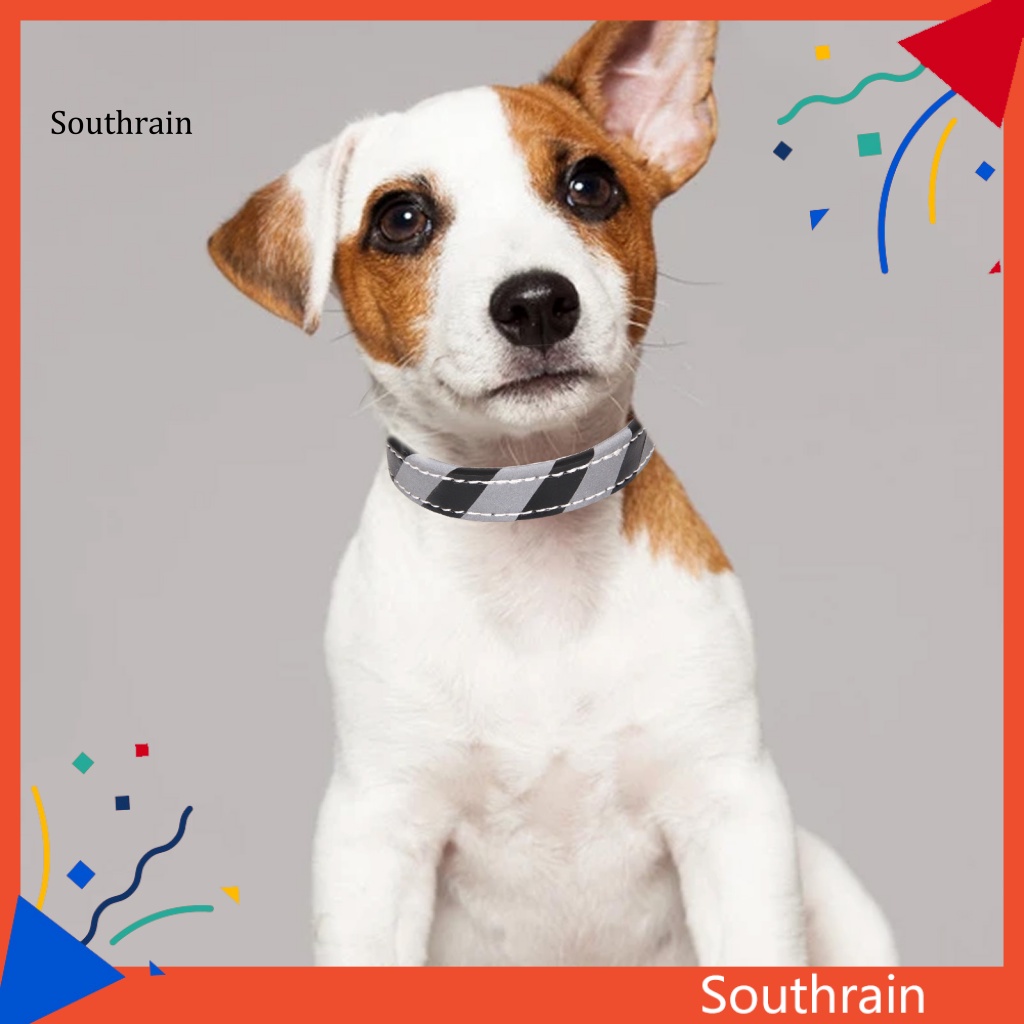 Vòng Cổ Năm Lỗ Khóa Dây Phản Quang Cho Thú Cưng