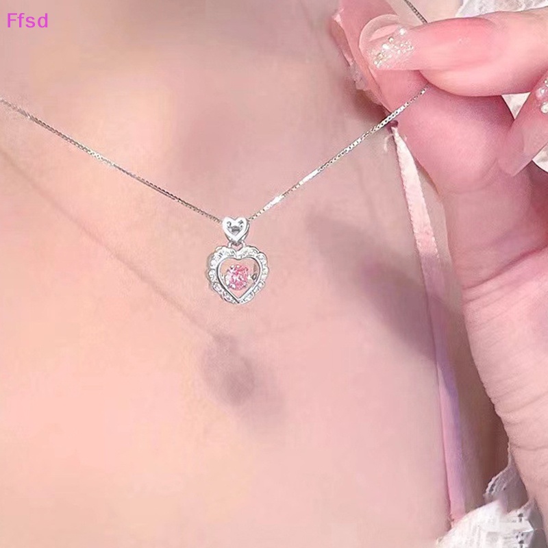 {Ffsd} Vòng Cổ Choker Mặt Hình Trái Tim Đính Đá Pha Lê Hồng Phong Cách Gothic Thời Trang Tinh Tế Cho Nữ