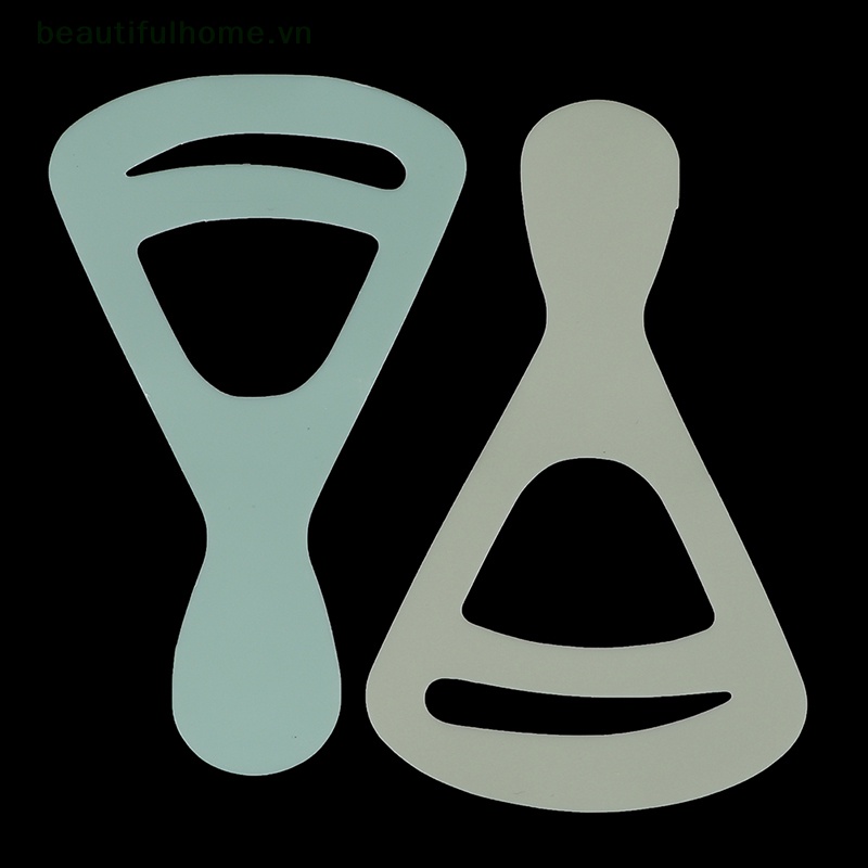 Set 2 Thẻ Khuôn Vẽ Lông Mày Tái Sử Dụng Linh Hoạt