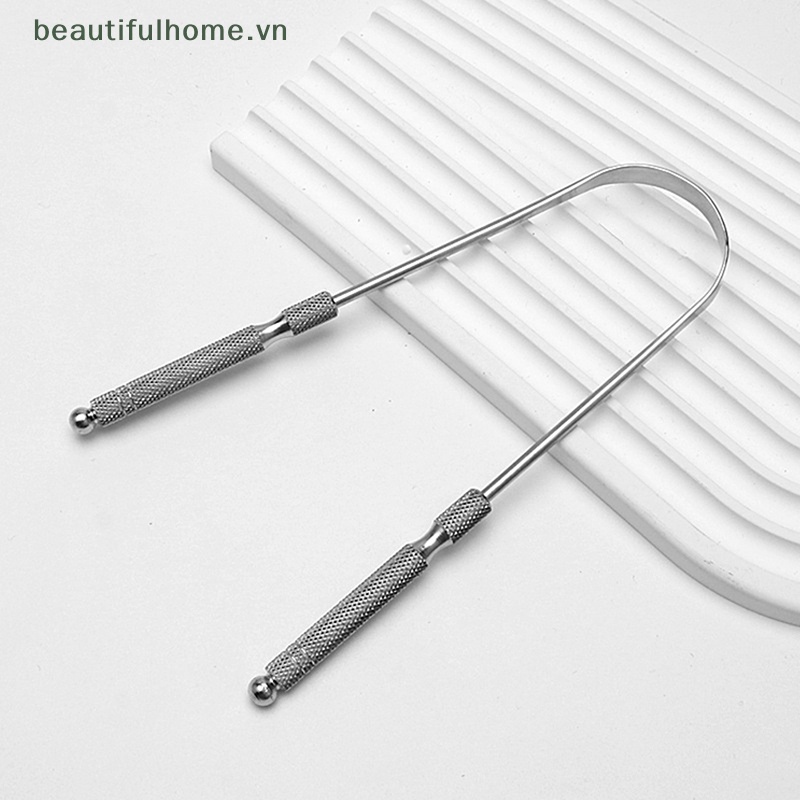 1 Dụng Cụ Nạo Làm Sạch Lưỡi Bằng Thép Không Gỉ