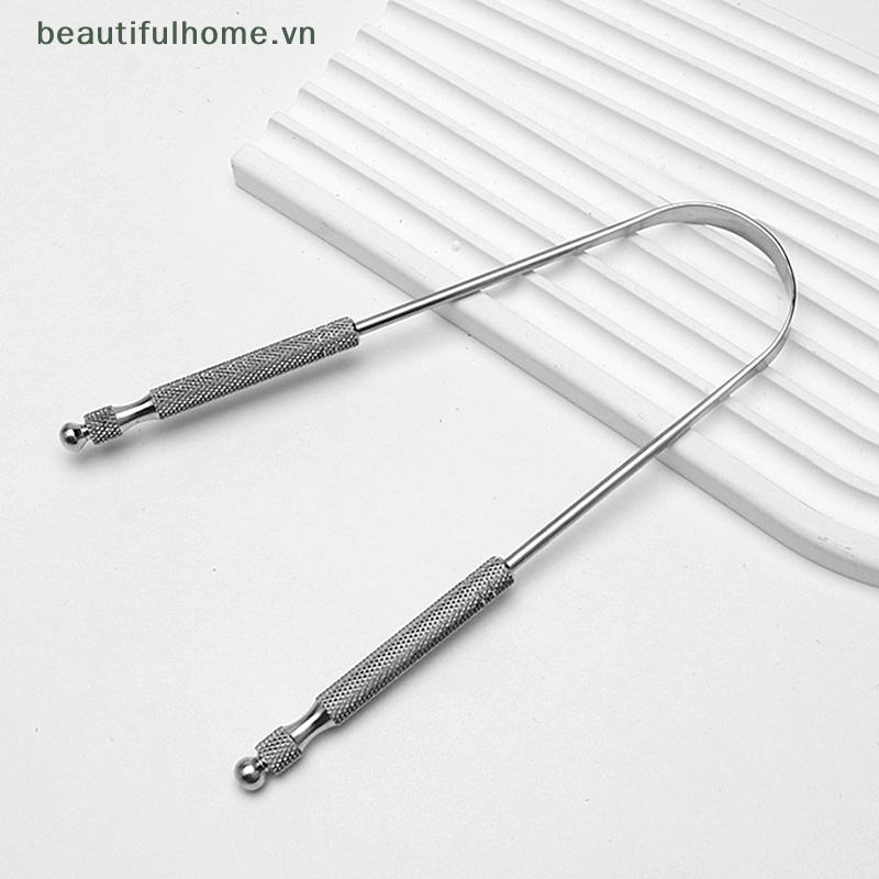 1 Dụng Cụ Nạo Làm Sạch Lưỡi Bằng Thép Không Gỉ