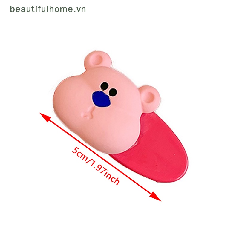 Set 2 Kẹp Tóc Nhỏ Hình Gấu Siêu Dễ Thương Ngọt Ngào Cho Bé Gái [Beautyhome]
