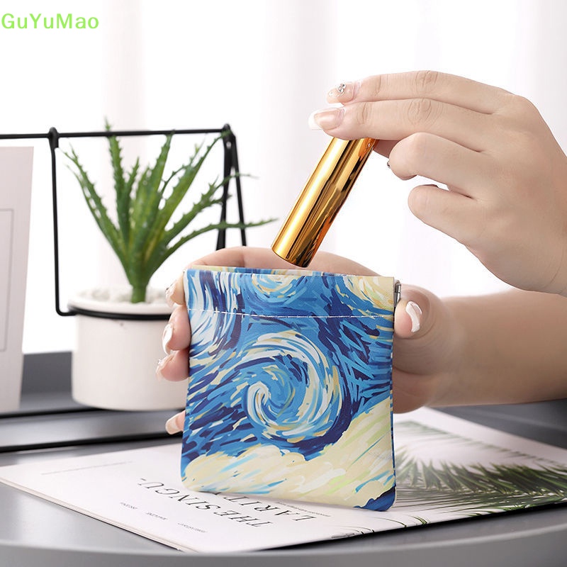 [cxGUYU] Túi Đựng Tai Nghe Dây Cáp USB Chủ Đề Bầu Trời Đầy Sao Tự Đóng Kín PRTA