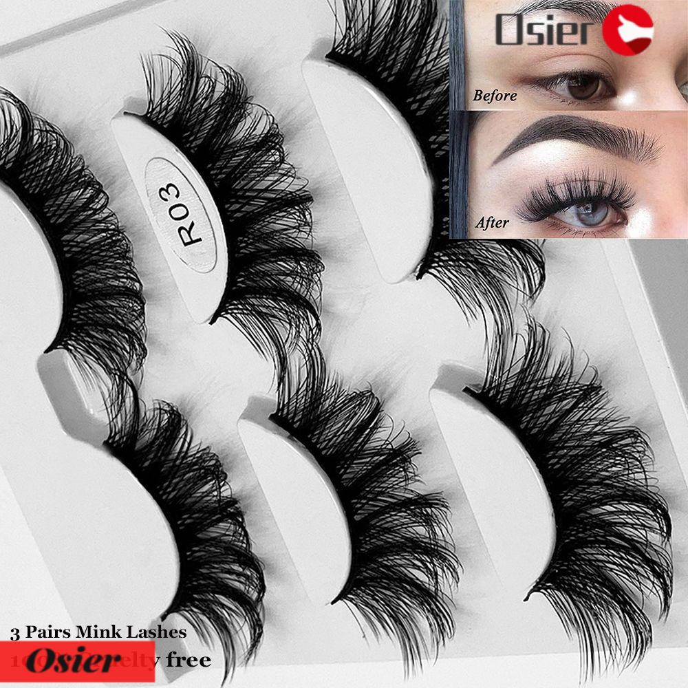 3 Cặp Lông Mi Giả 3D Handmade Dành Cho Nữ OSIER1 SKONHED