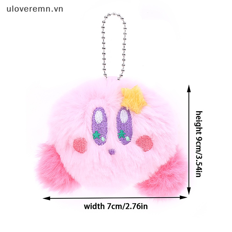 Móc Khóa Hình Búp Bê Hoạt Hình Kirby Nhồi Bông Mềm Mại