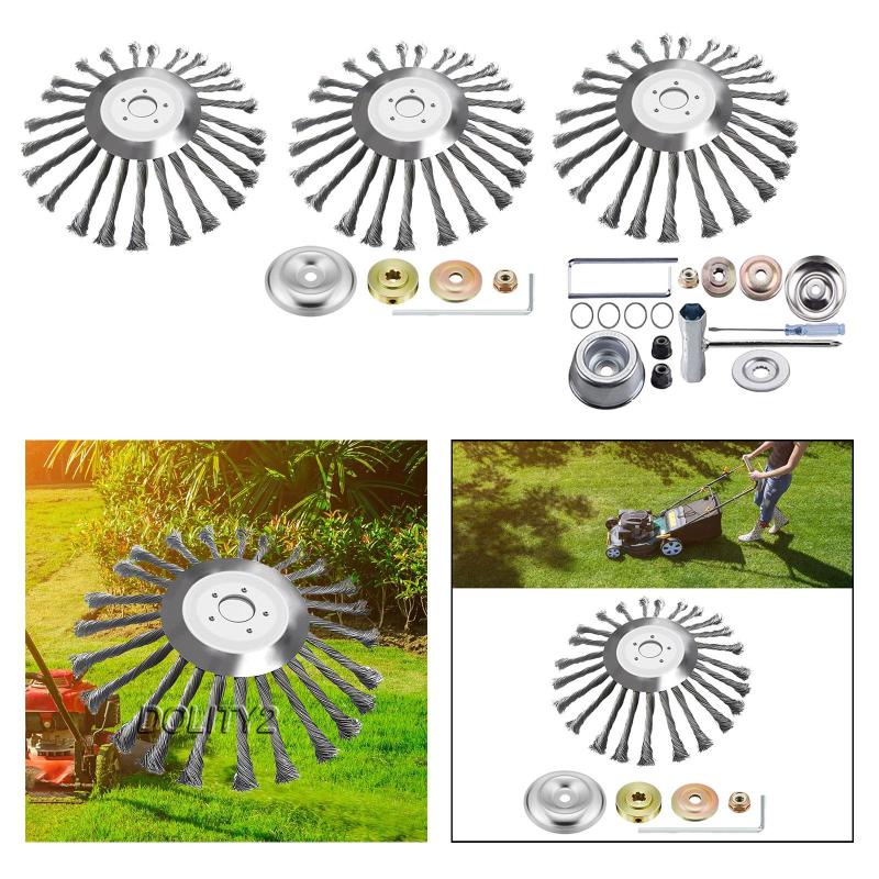 [Dolity2] Đầu Cắt Bằng Dây Thép Dạng Xoay Cho Máy Cắt Cỏ Bàn Chải Loggers Bụi