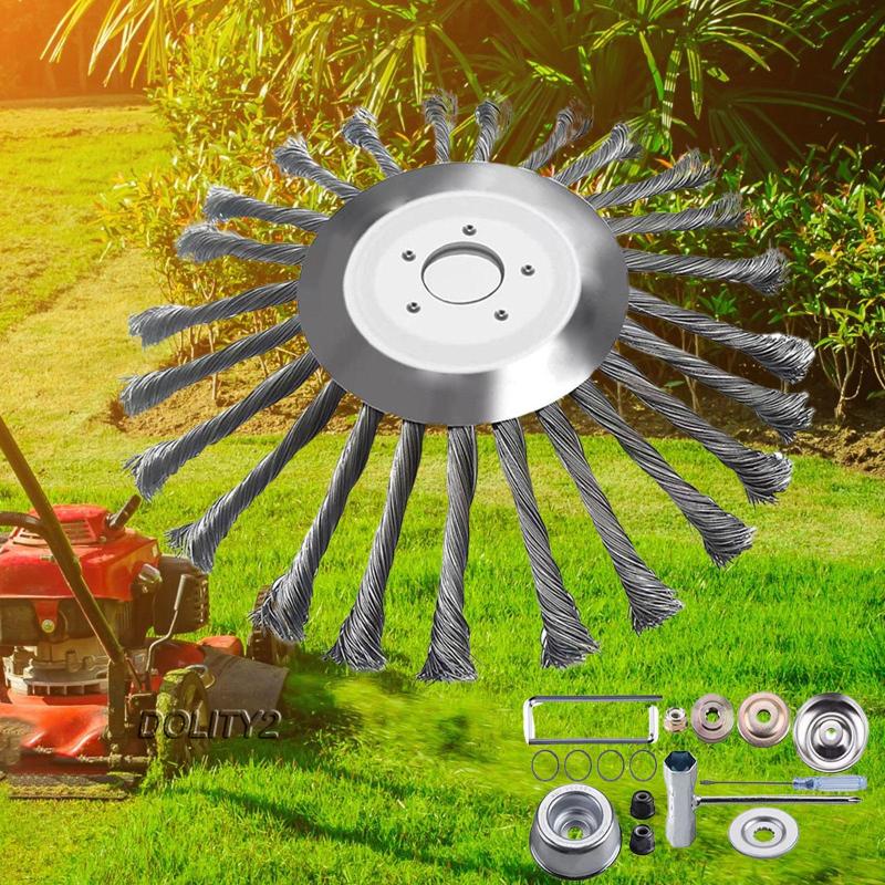 [Dolity2] Đầu Cắt Bằng Dây Thép Dạng Xoay Cho Máy Cắt Cỏ Bàn Chải Loggers Bụi