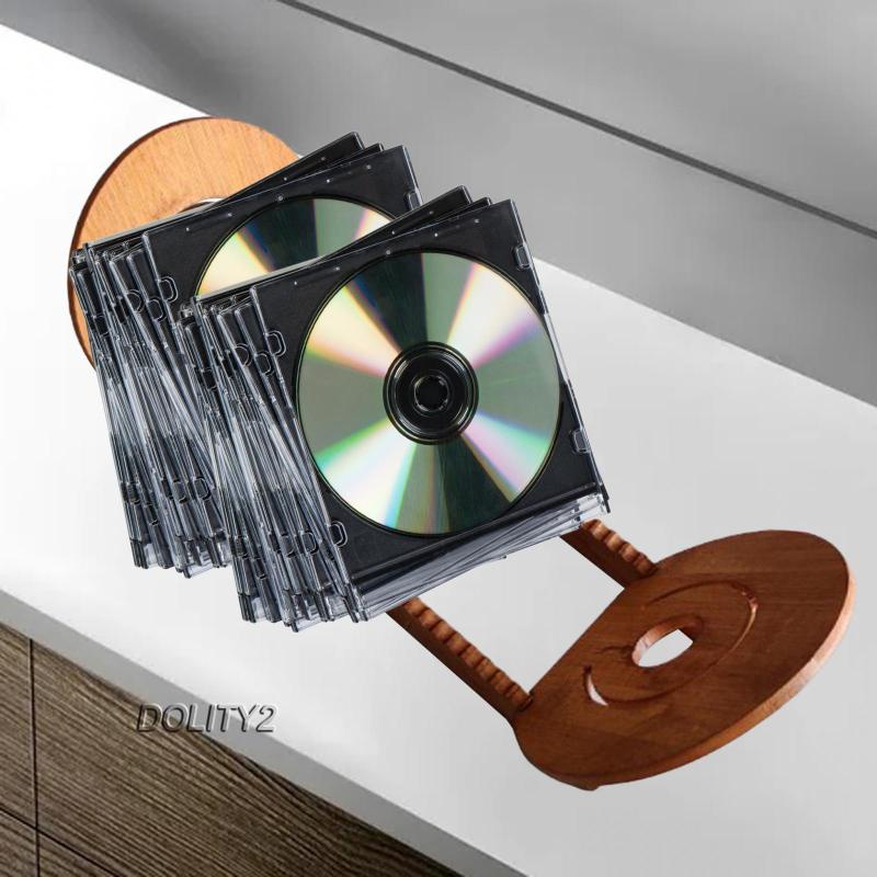 Giá Đỡ Trưng Bày Đĩa CD DVD Bằng Gỗ Trơn Hiện Đại Dolity2