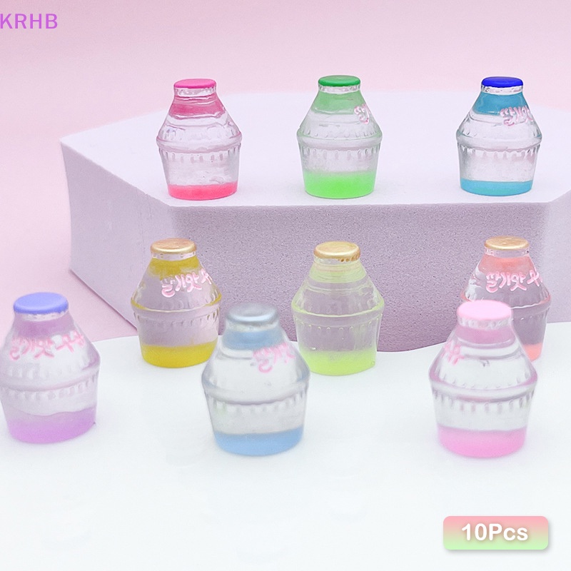 Set 10 Lọ Thủy Tinh Mini Bằng Nhựa Phát Quang Dùng Để Trang Trí Đồ Trang Sức Mới