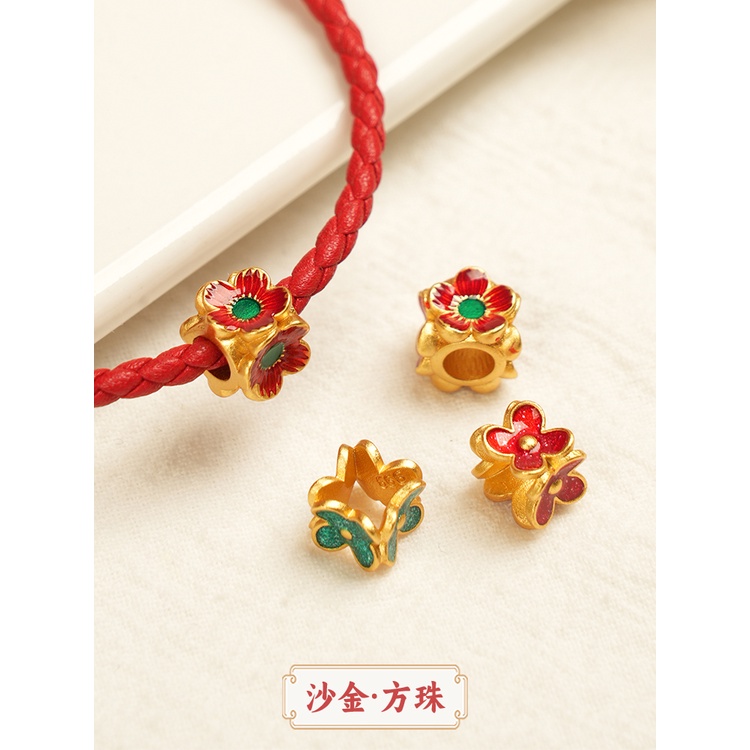 Phụ Kiện Hạt Xỏ Vòng Tay Tự Làm Xâu Chuỗi Hạt Màu Vàng Kim Bền Bỉ Bảo Quản Vòng Tay Seiko Phiên Bản Retention diy