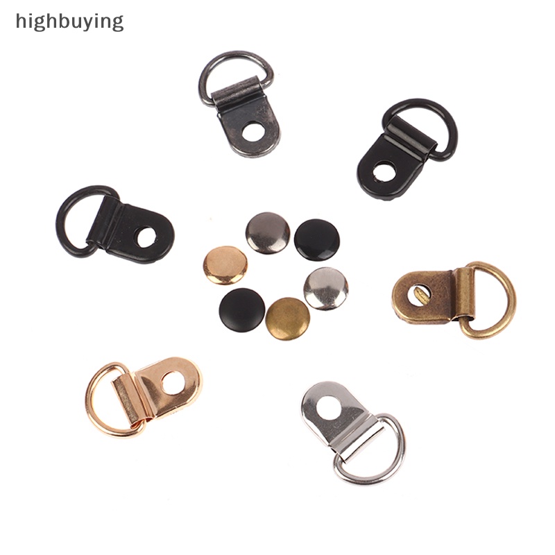 Set 10 Vòng Khóa Chữ D Bằng Kim Loại Chuyên Dụng Sửa Chữa Túi Xách Leo Núi