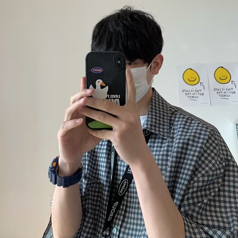 Áo Sơ Mi Tay Ngắn Họa Tiết Sọc Caro Phong Cách Nhật Bản Thời Trang Mùa Hè Cho Nam