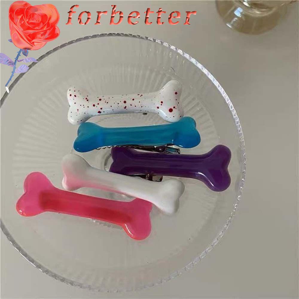Kẹp Tóc Mái Bên Hình Cục Xương Dễ Thương Phong Cách Hàn Quốc