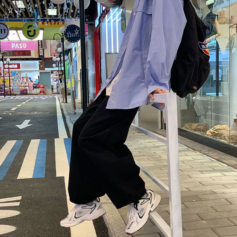 Quần Dài Dây Rút Ống Rộng Kiểu Nhật Bản Thời Trang Mùa Thu Cho Nam