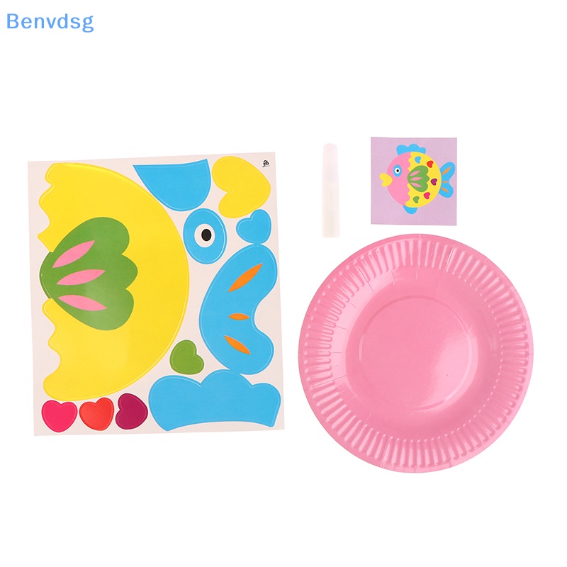 1 Bộ Miếng Dán Hoạt Hình Đầy Màu Sắc Trang Trí Thủ Công Cho Bé