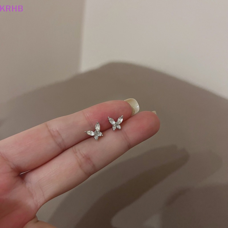 Bông Tai Hình Bướm Đính Đá Thời Trang Dành Cho Nữ Mới