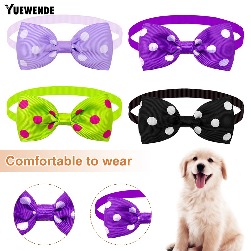 Nơ Đeo Cổ Họa Tiết Chấm Bi Xinh Xắn Cho Thú Cưng