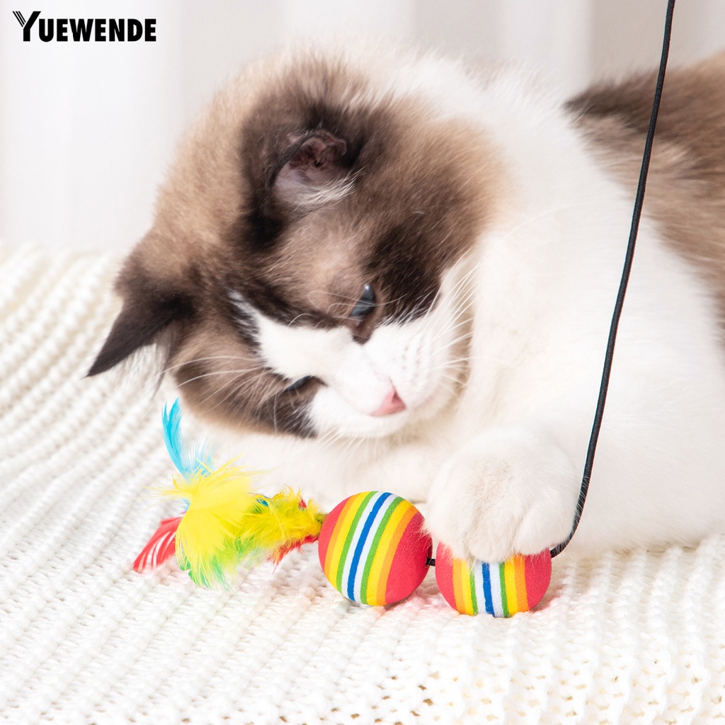 Bộ 2 Đồ Chơi Quả Bóng EVA Nhiều Màu Sắc Tươi Sáng Chống Cắn Thân Thiện Với Môi Trường Không Mùi Cho Mèo Cưng