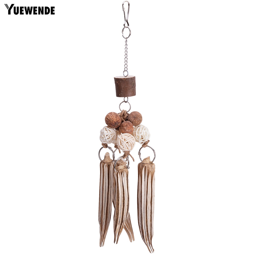 Đồ Chơi Vỏ Dừa Chống Cắn Dành Cho Chim Vẹt