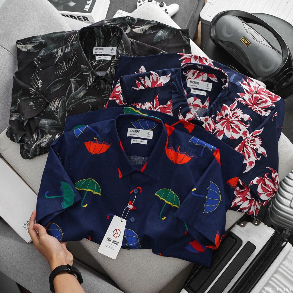 HÀNG VNXK - Sơ mi họa tiết hè đi biển hoạt động tập thể , nhiều mẫu lắm anh em ạ - SMEH7 -