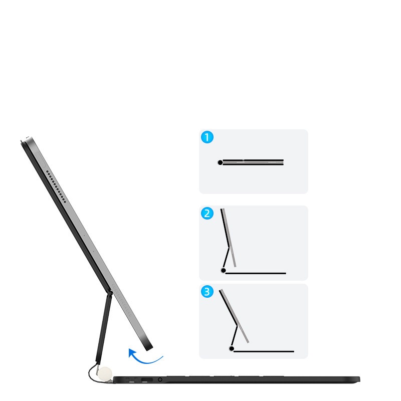 Bàn Phím Nam Châm Bluetooth Magic Keyboard dành cho lPad Pr0 11 Inch }
