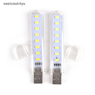 Đèn LED 8 Bóng Mini Có Cổng Sạc USB Cho PC Laptop