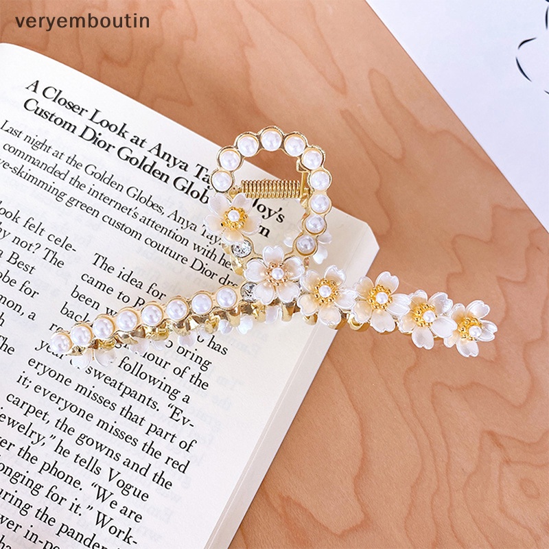 Kẹp Tóc Hình Hoa Đính Ngọc Trai Nhân Tạo Thời Trang Cho Nữ
