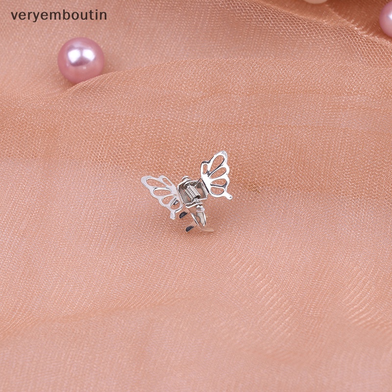 Set 5 Kẹp Bướm Mini Bằng Kim Loại Màu Sắc Thời Trang Dành Cho Nữ