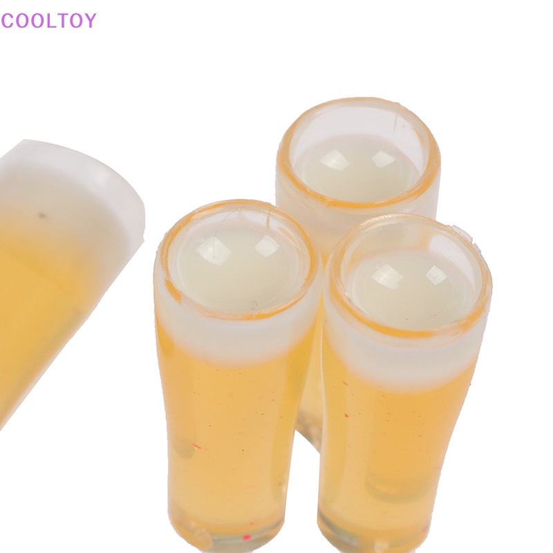 Set 4 Ly Bia Bằng Nhựa Resin Tỷ Lệ 1: 12 Dùng Trang Trí Nhà Búp Bê