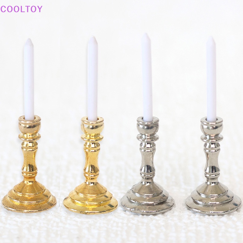 1 Cặp Giá Đỡ Mô Hình Candelabra Trang Trí Nhà Búp Bê 1: 12