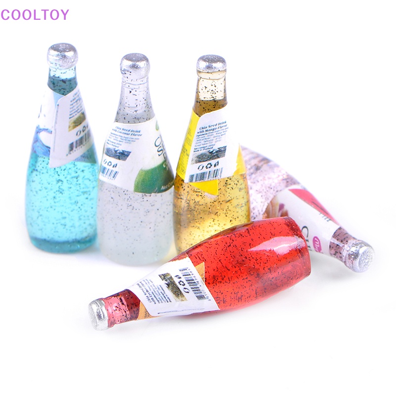 Cooltoy Set 5 Bình Nước mini Tỉ Lệ 1 / 12 Trang Trí Nhà Búp Bê