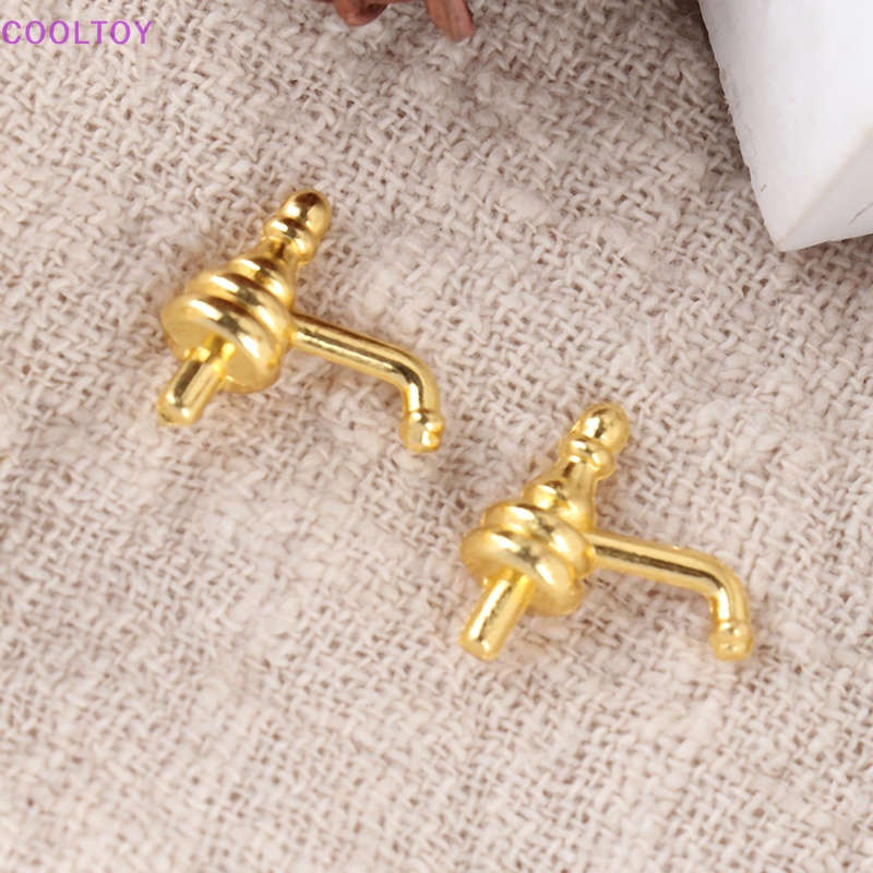 Cooltoy Set 2 Vòi Nước mini Bằng Hợp Kim Tỉ Lệ 1: 12 Trang Trí Nhà Búp Bê