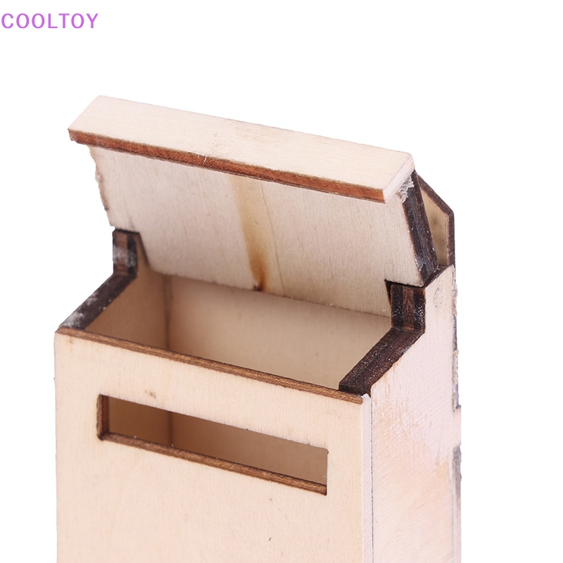 Bộ Cửa Gỗ Mini 1 / 12 Dùng Trang Trí Nhà Búp Bê DIY