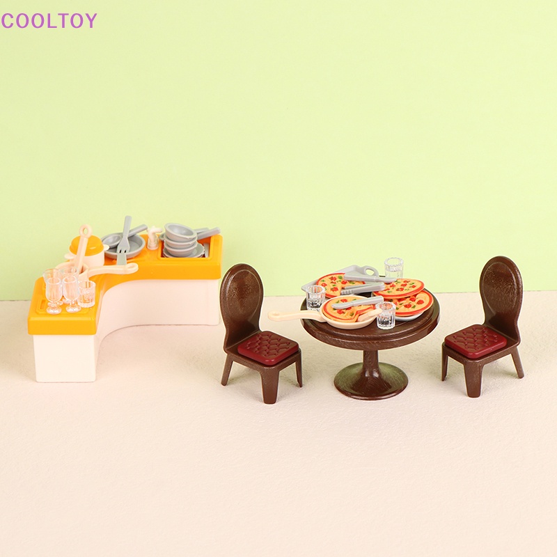 Cooltoy Mô Hình Nhà Bếp / Phòng Tắm Tỉ Lệ 1 / 12 Trang Trí Nhà Búp Bê