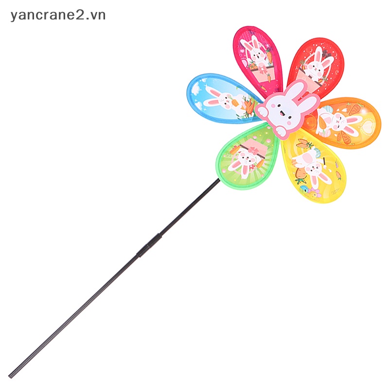 {YAN2} Đồ Chơi Chong Chóng Thỏ Hoạt Hình 3D Trang Trí Sân Vườn Ngoài Trời Cho Trẻ Em {yancrane2.vn}