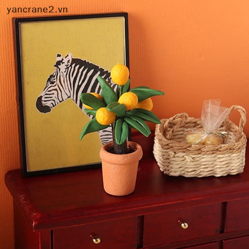 Mô Hình Cây Cam / Cây Dâu Tây 1: 12 Trang Trí Nhà Búp Bê / Tiểu Cảnh / Khu Vườn 2.vn