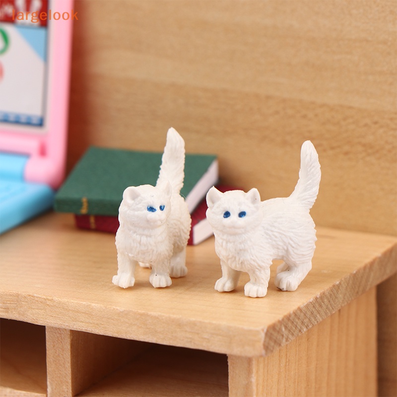 Đồ trang trí Chú Mèo Trắng Mini Dùng Trang Trí